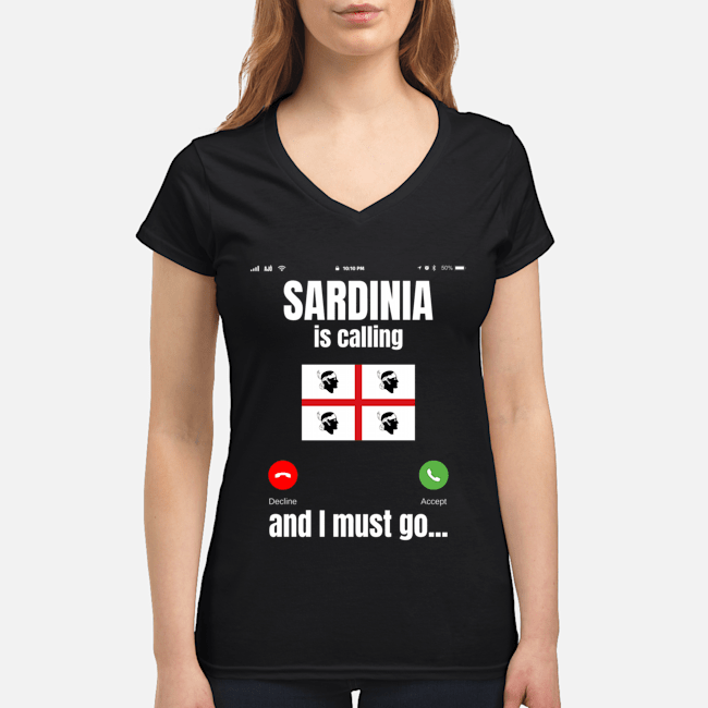 sardinia is calling woman v-neck t-shirt